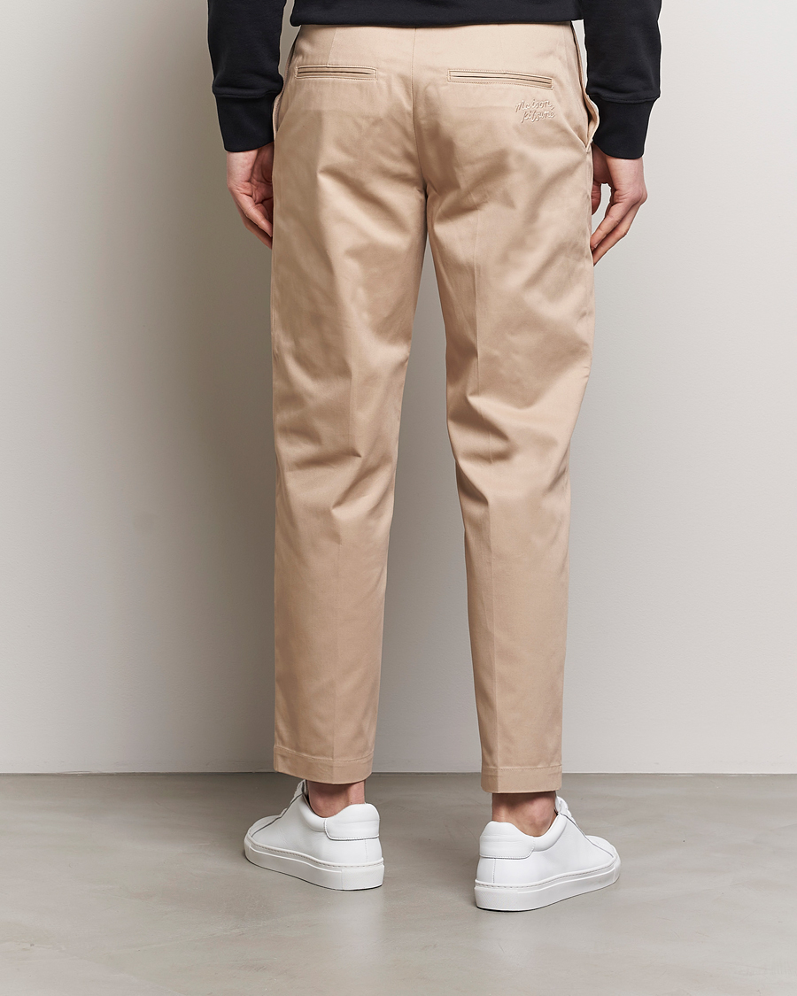 Herre | Bukser | Maison Kitsuné | Straight Chino Light Beige