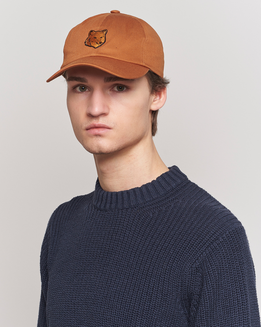 Herre | Kasketter | Maison Kitsuné | Tonal Fox Cap Tobacco