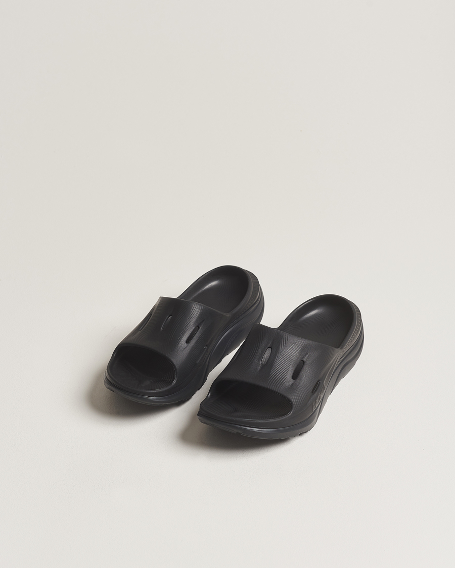 Herre | Hoka Ora Recovery Slide 3 Black | Hoka One One | Hoka Ora Recovery Slide 3 Black