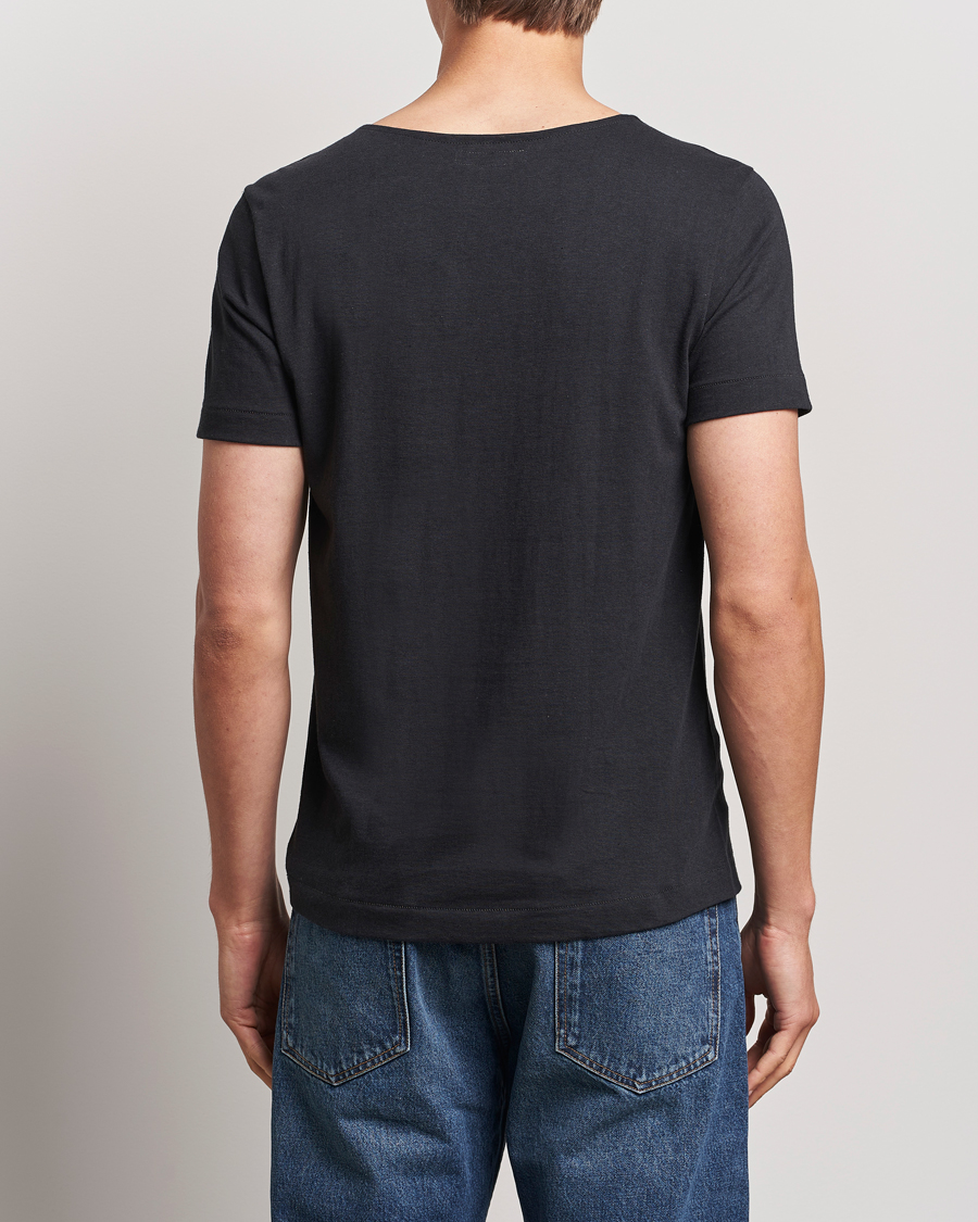 Herre | T-Shirts | Merz b. Schwanen | 1920s Loopwheeled T-Shirt Charcoal