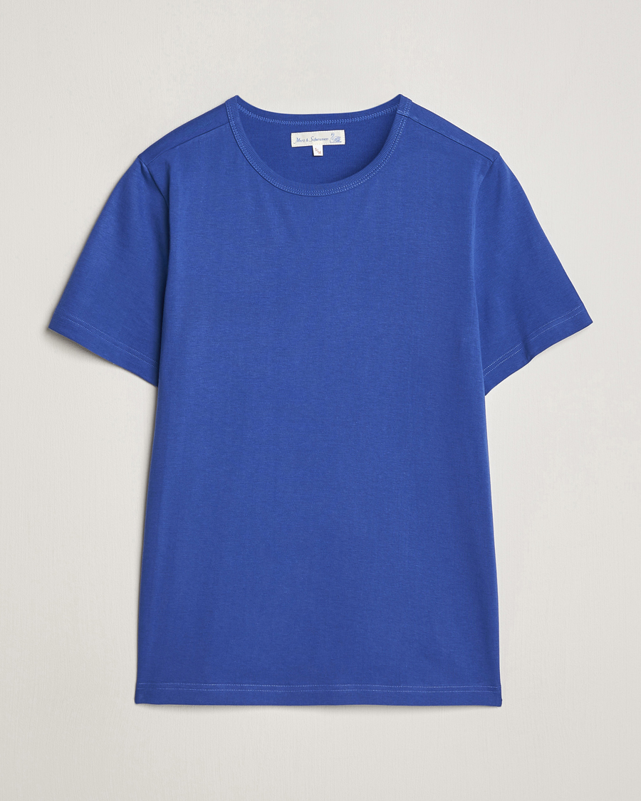 Herre |  | Merz b. Schwanen | 1950s Classic Loopwheeled T-Shirt Vintage Blue