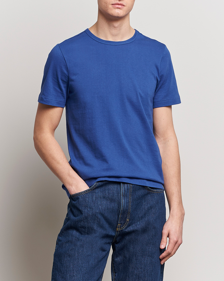 Herre | Afdelinger | Merz b. Schwanen | 1950s Classic Loopwheeled T-Shirt Vintage Blue