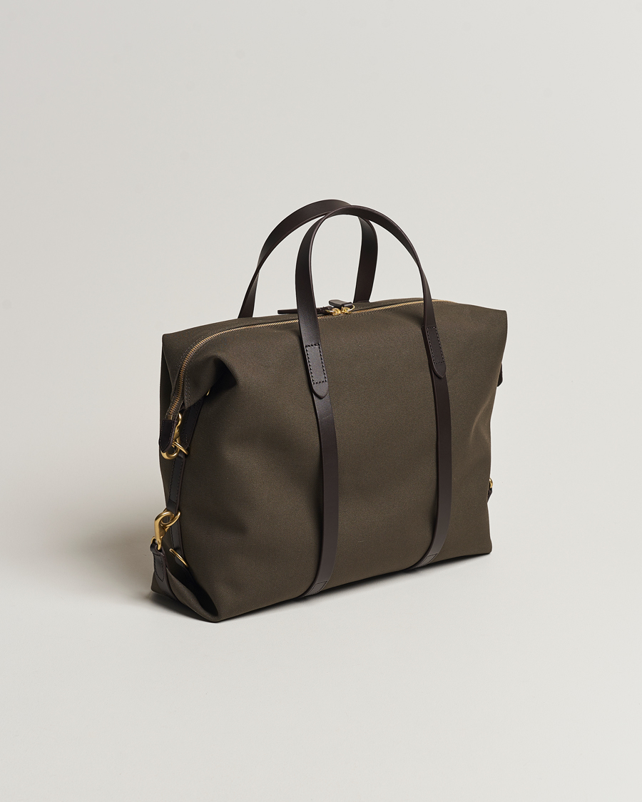 Herre | Tasker | Mismo | M/S Utility Canvas Duffle Bag Army/Dark Brown