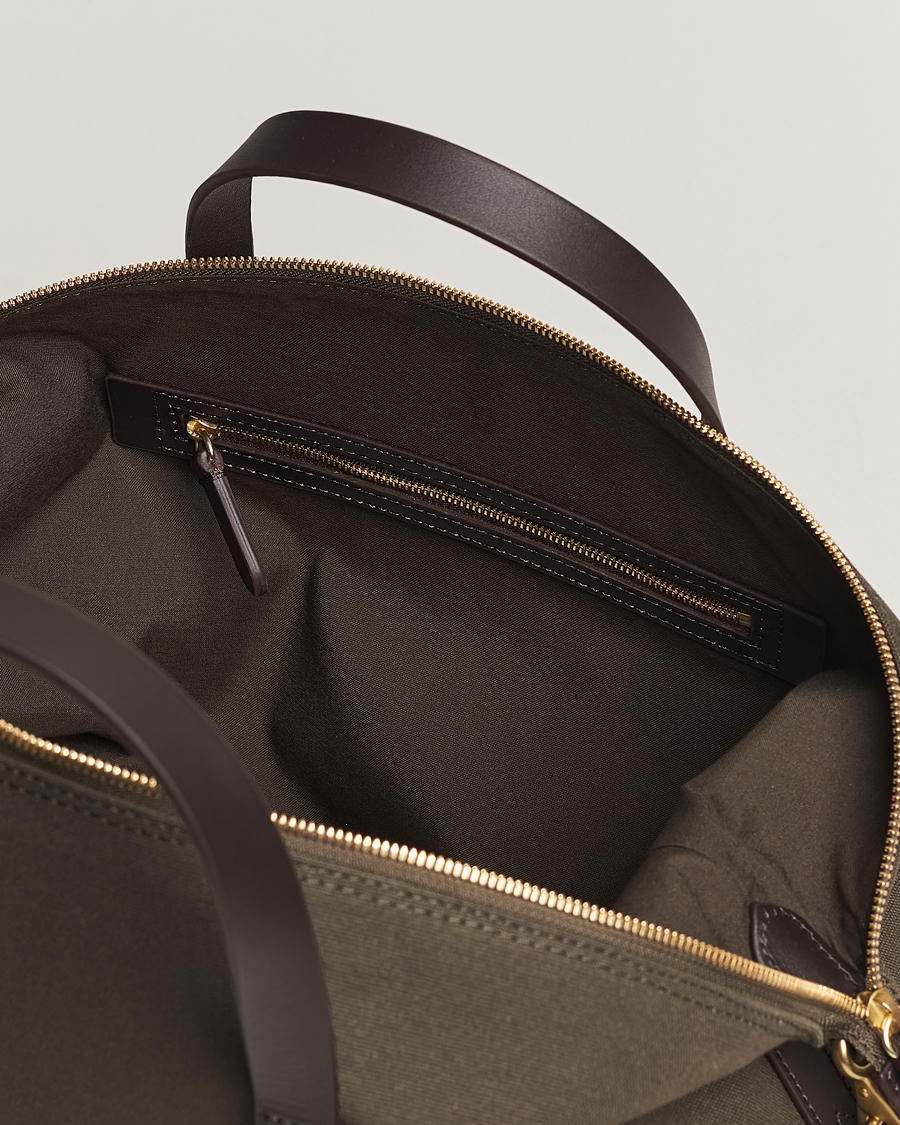 Herre | Tasker | Mismo | M/S Utility Canvas Duffle Bag Army/Dark Brown