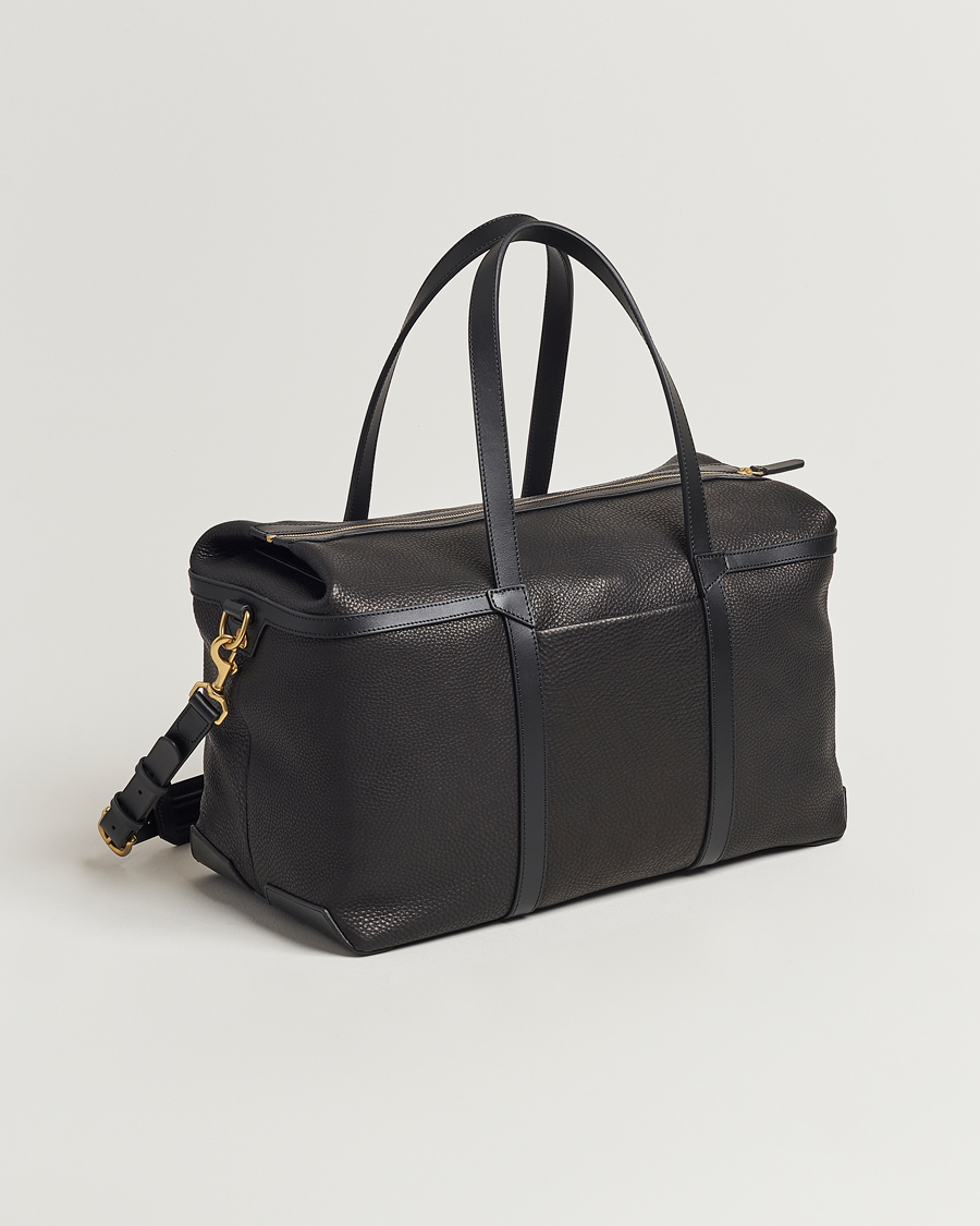 Herre | Tasker | Mismo | Tour Pebbled Leather Weekendbag Black