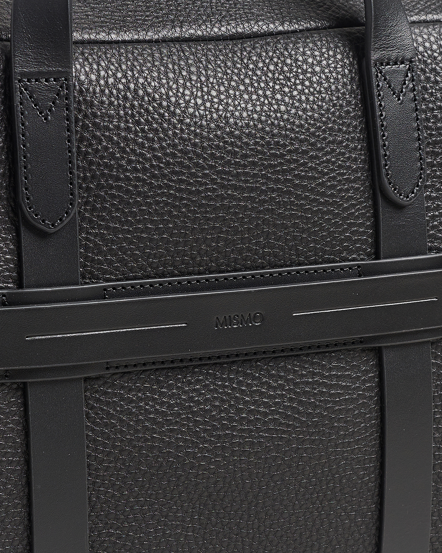 Herre | Mismo Aspire Pebbled Leather Briefcase Black | Mismo | Aspire Pebbled Leather Briefcase Black