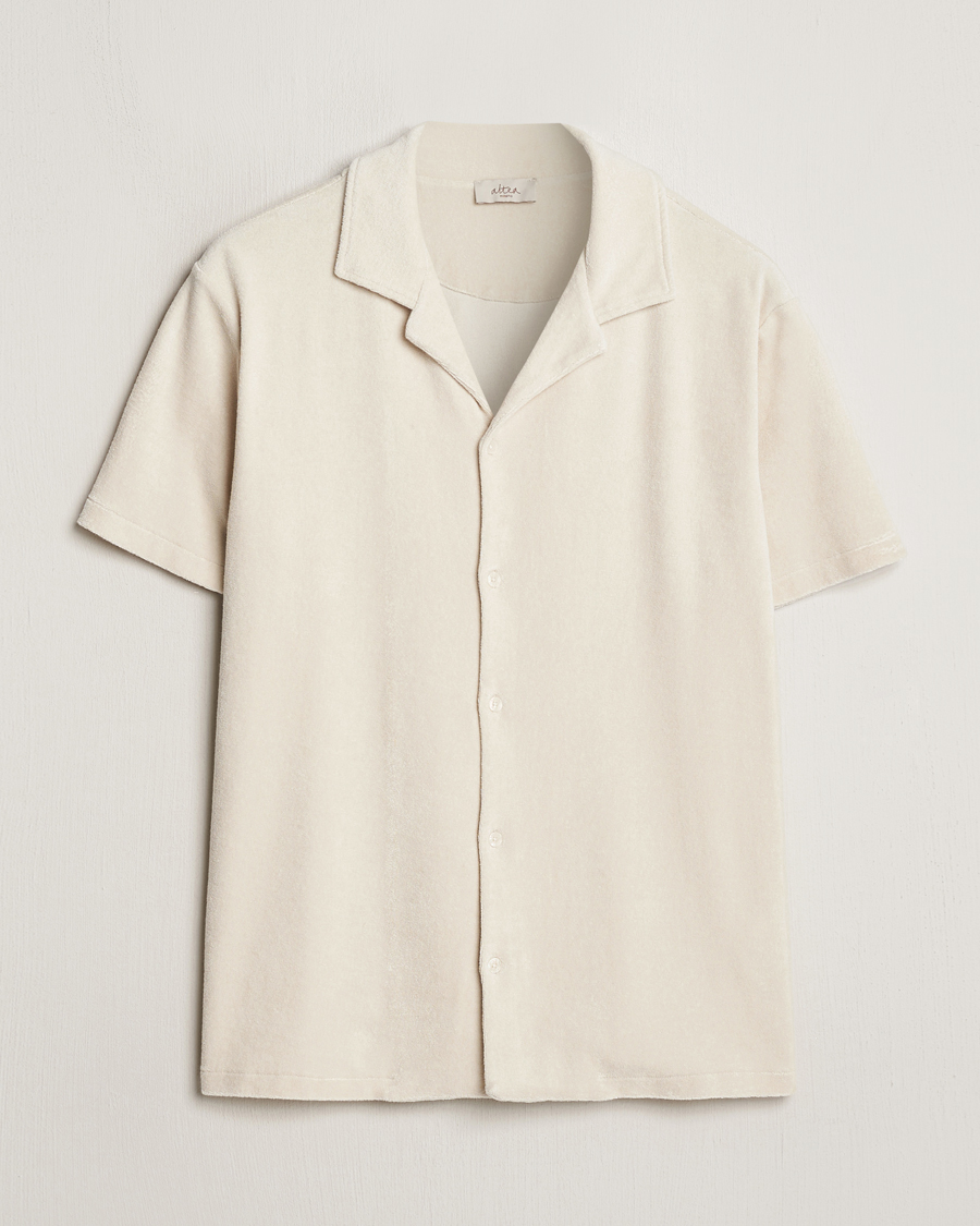 Herre | Skjorter | Altea | Terry Bowling Shirt Light Beige