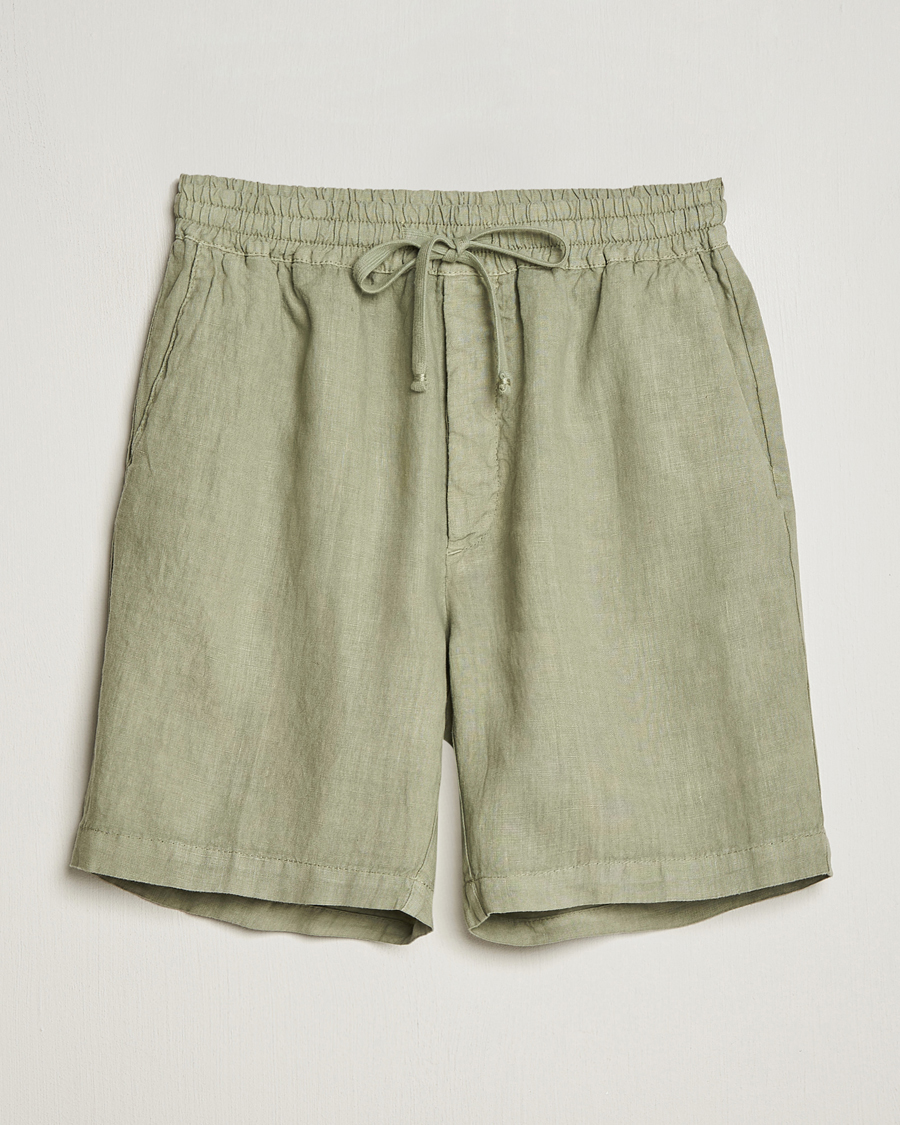 Herre | Shorts | Altea | Linen Drawstring Shorts Olive