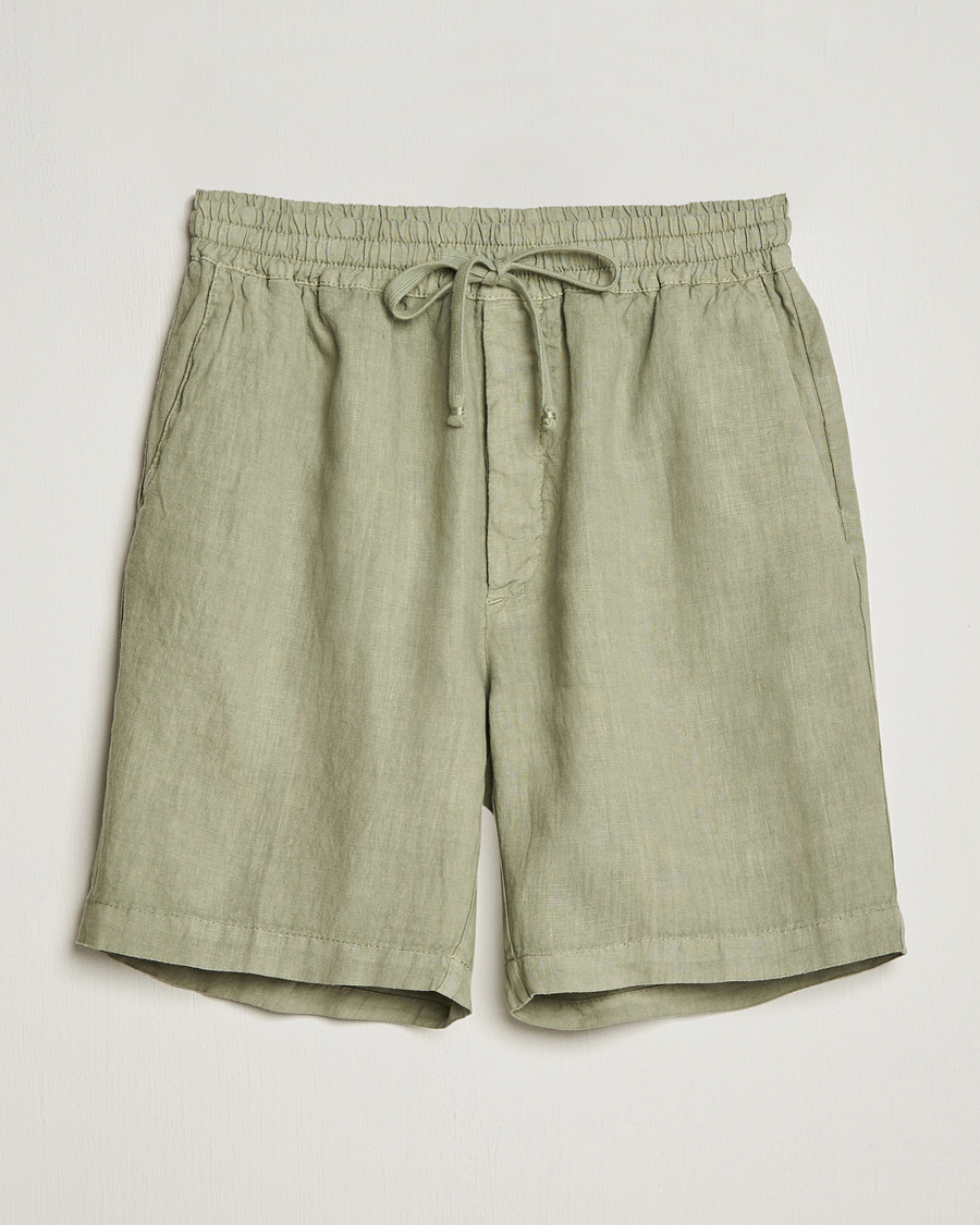 Herre |  | Altea | Linen Drawstring Shorts Olive