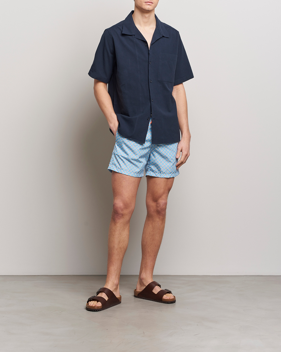 Herre | Badebukser | Altea | Printed Swim Shorts Light Blue