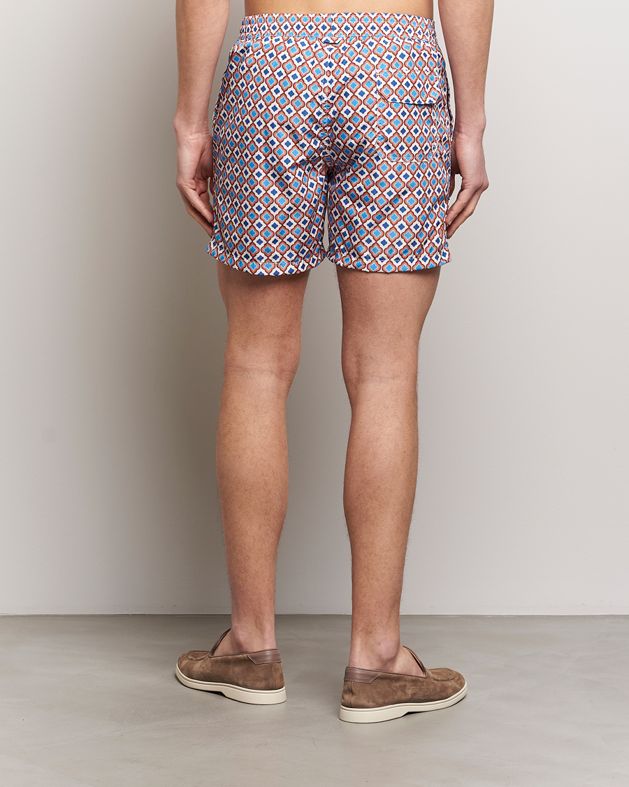 Herre | Badebukser | Altea | Printed Swim Shorts Blue/Orange