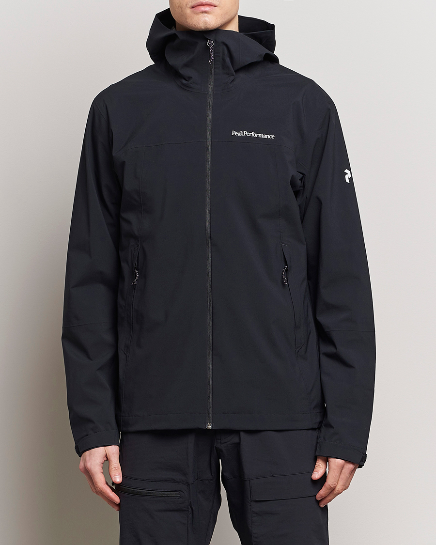 Herre | Forårsjakker | Peak Performance | Trail Hipe Hooded Jacket Black