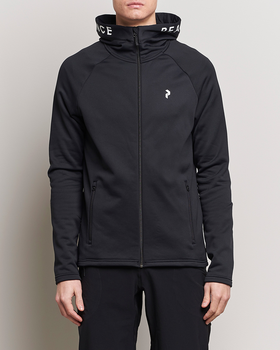 Herre | Tøj | Peak Performance | Rider Hooded Full Zip Black