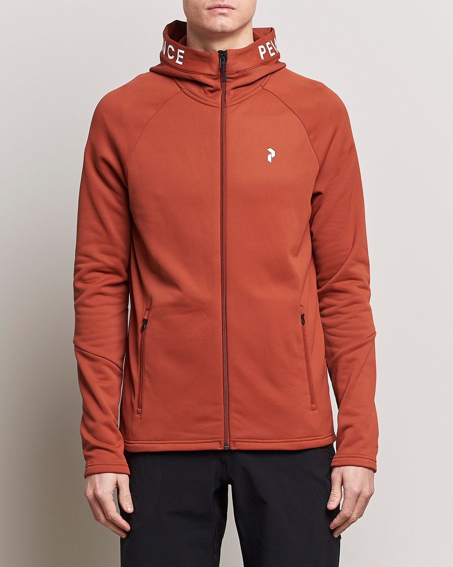 Herre | Hættetrøjer | Peak Performance | Rider Hooded Full Zip Spiced