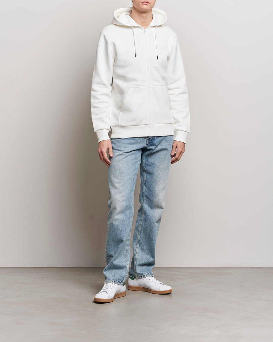 Herre | Trøjer | Peak Performance | Original Logo Full Zip Hoodie Off White