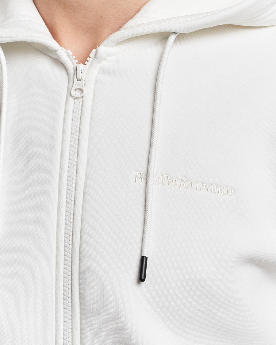 Herre | Trøjer | Peak Performance | Original Logo Full Zip Hoodie Off White