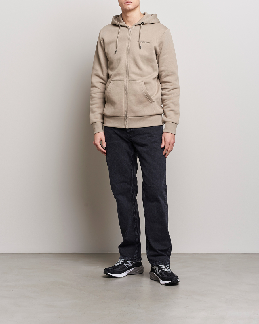 Herre | Trøjer | Peak Performance | Original Logo Full Zip Hoodie Avid Beige