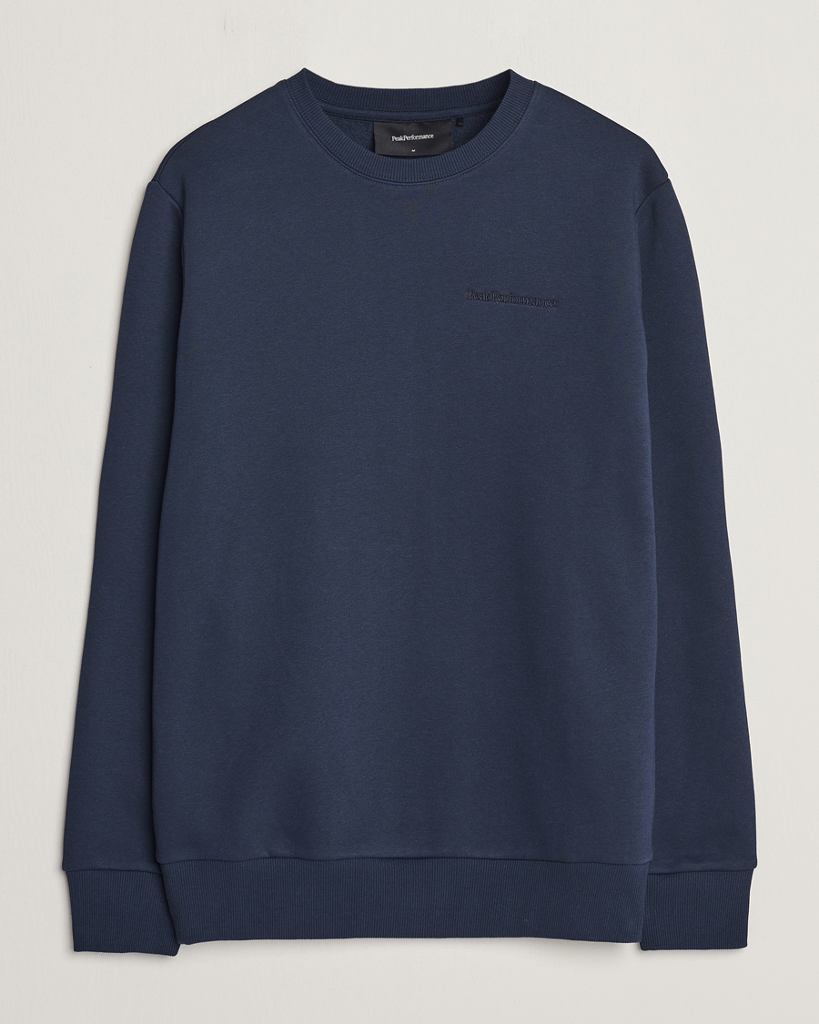 Herre | Trøjer | Peak Performance | Original Logo Crew Neck Sweatshirt Blue Shadow