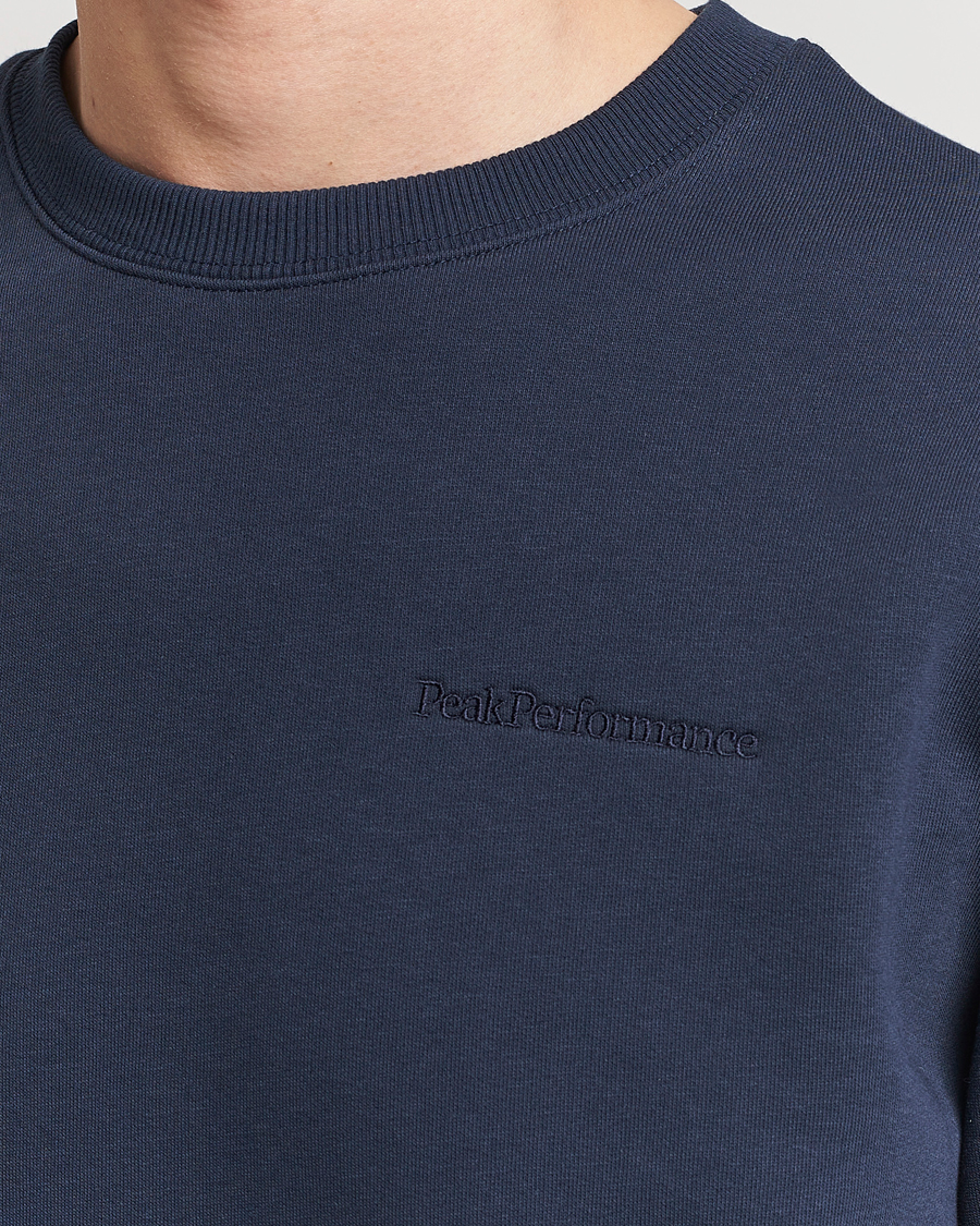 Herre | Trøjer | Peak Performance | Original Logo Crew Neck Sweatshirt Blue Shadow