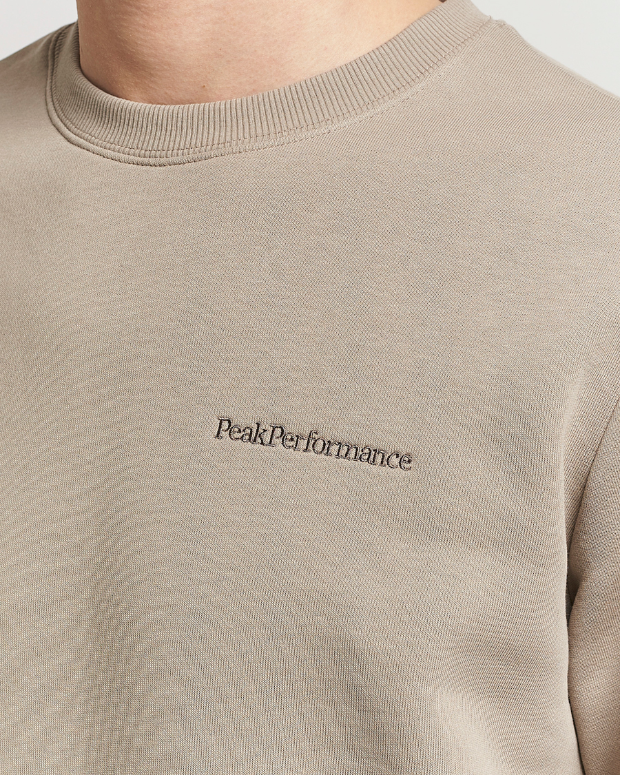 Herre | Trøjer | Peak Performance | Original Logo Crew Neck Sweatshirt Avid Beige
