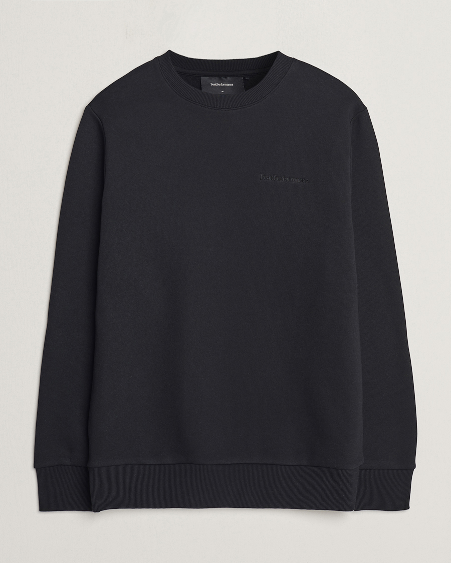 Herr |  | Peak Performance | Original Logo Crew Neck Sweatshirt Black