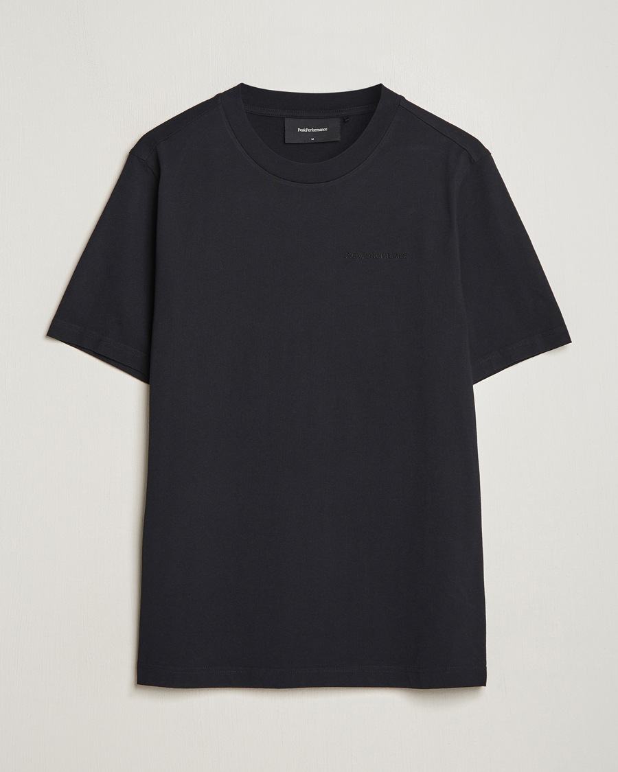 Herre | T-Shirts | Peak Performance | Original Logo Crew Neck T-Shirt Black