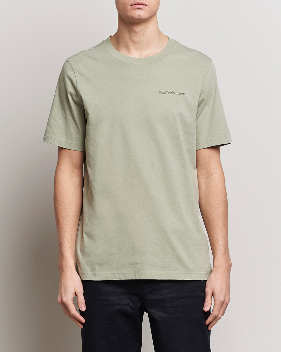 Herre | Kortærmede t-shirts | Peak Performance | Original Logo Crew Neck T-Shirt Limit Green