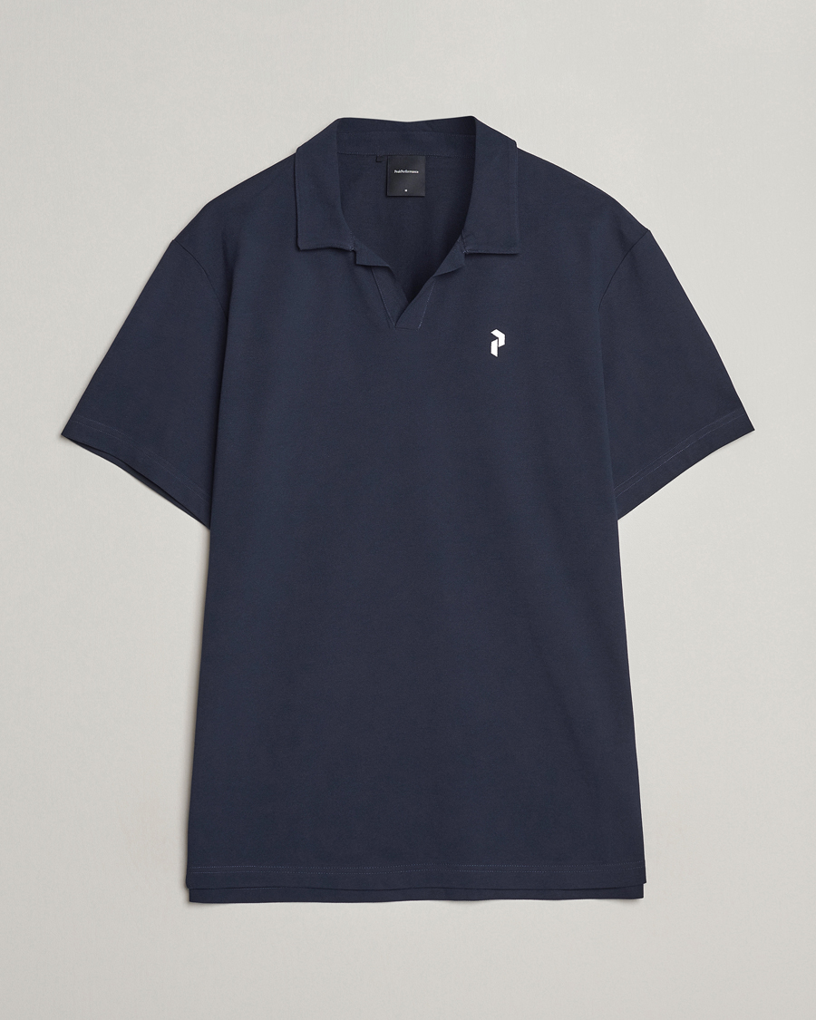 Herre |  | Peak Performance | Cotton Coolmax Open Collar Polo Salute Blue