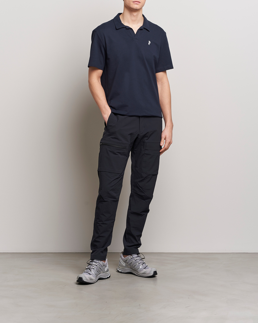 Herre | Polotrøjer | Peak Performance | Cotton Coolmax Open Collar Polo Salute Blue