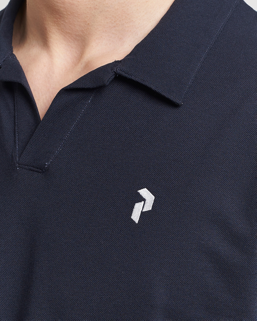 Herre | Polotrøjer | Peak Performance | Cotton Coolmax Open Collar Polo Salute Blue
