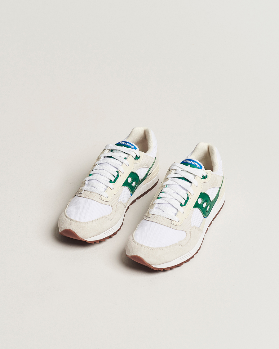 Herre | Sko i ruskind | Saucony | Shadow 5000 Sneaker White/Green