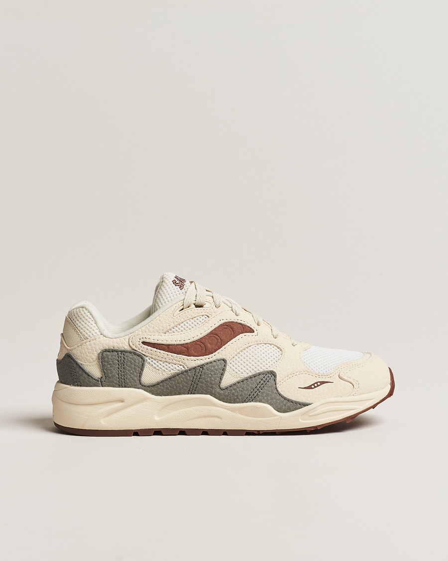 Herre | Saucony Grid Shadow 2 Sneaker Sand/Brown | Saucony | Grid Shadow 2 Sneaker Sand/Brown