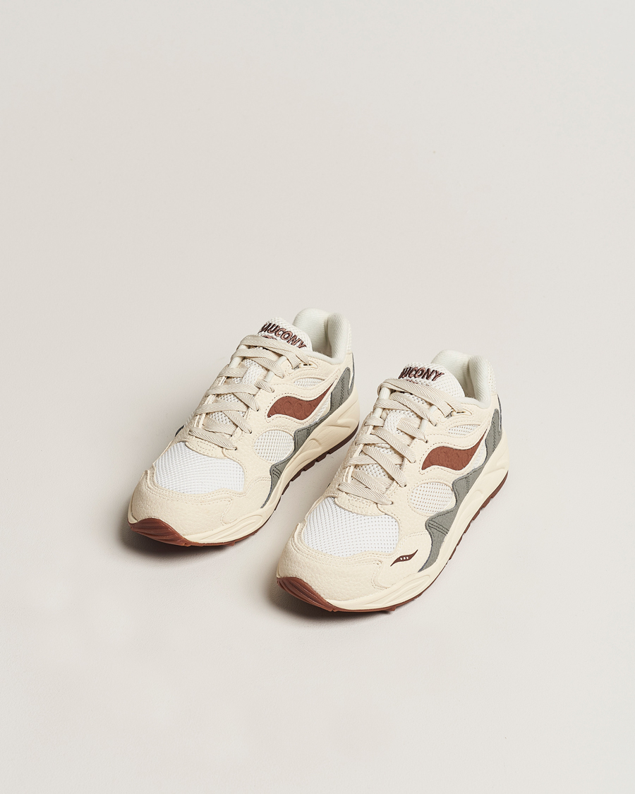 Herre | Saucony Grid Shadow 2 Sneaker Sand/Brown | Saucony | Grid Shadow 2 Sneaker Sand/Brown