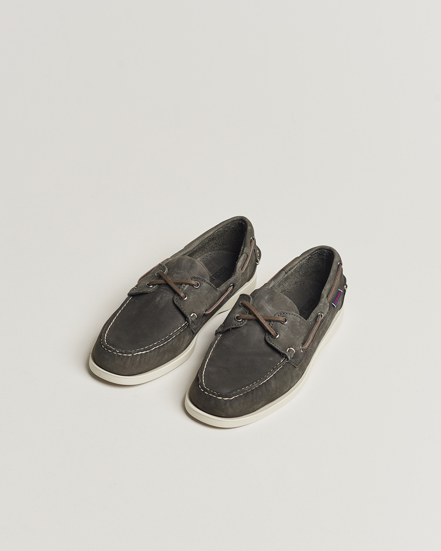 Herre | Afdelinger | Sebago | Dockside Nubuck Boat Shoe Dark Grey