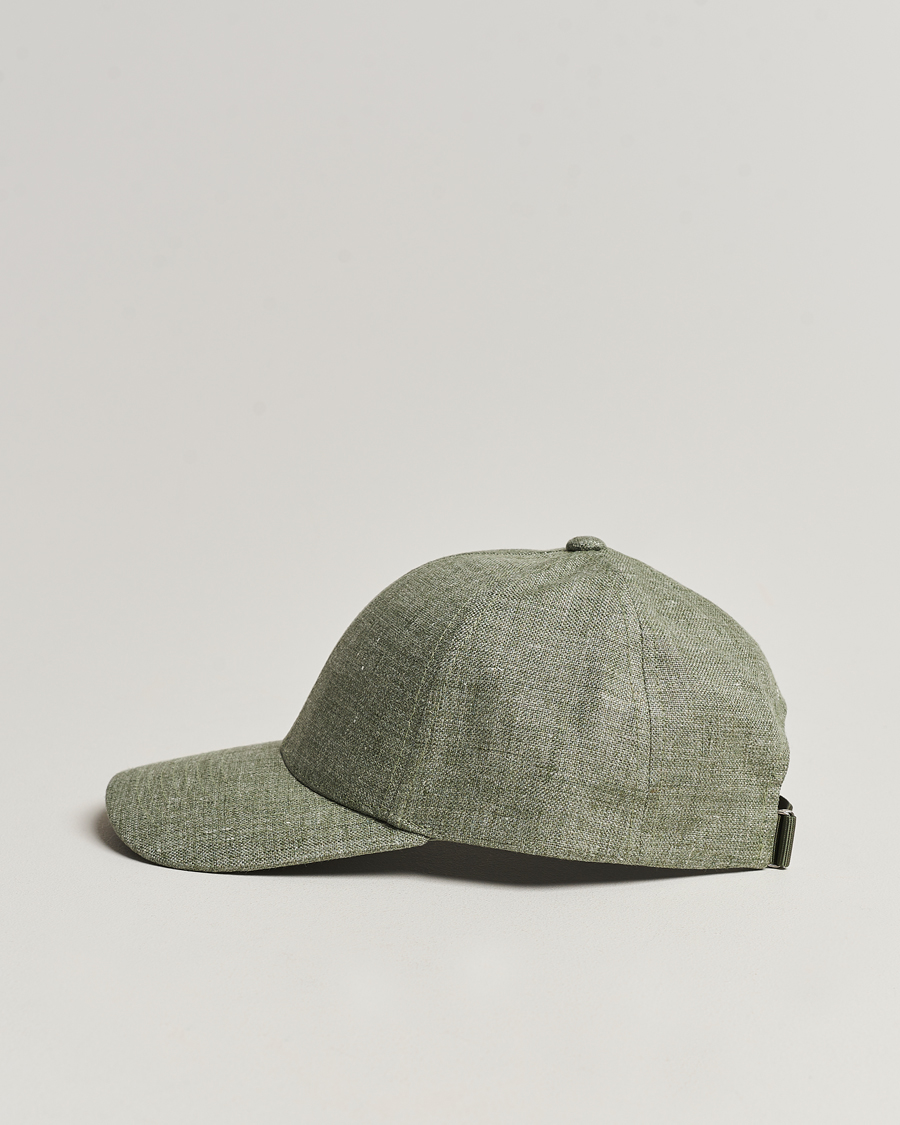 Herre | Varsity Headwear Linen Baseball Cap Pistachio Green | Varsity Headwear | Linen Baseball Cap Pistachio Green