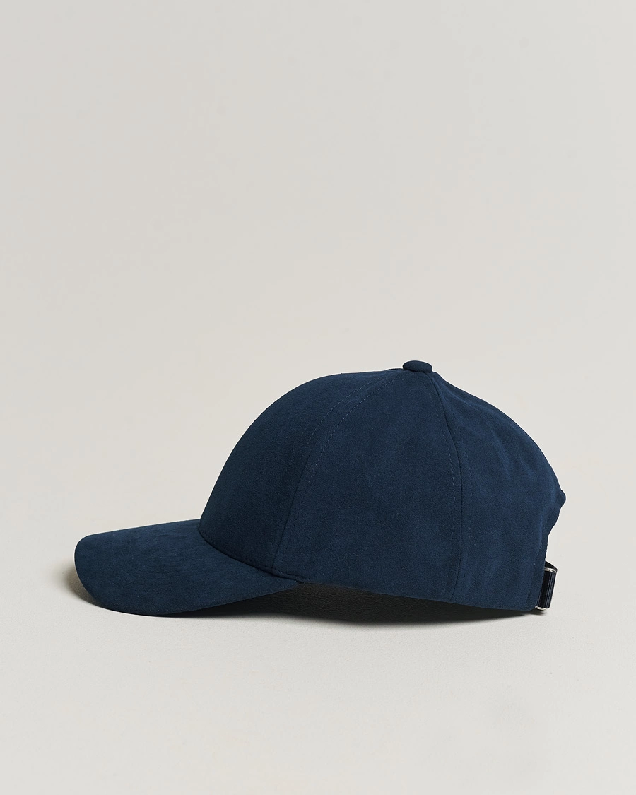 Herre | Contemporary Creators | Varsity Headwear | Alcantara Baseball Cap Commodore Blue