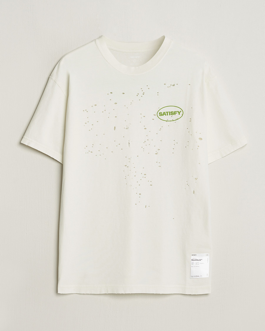 Herre | T-Shirts | Satisfy | MothTech T-Shirt Off White