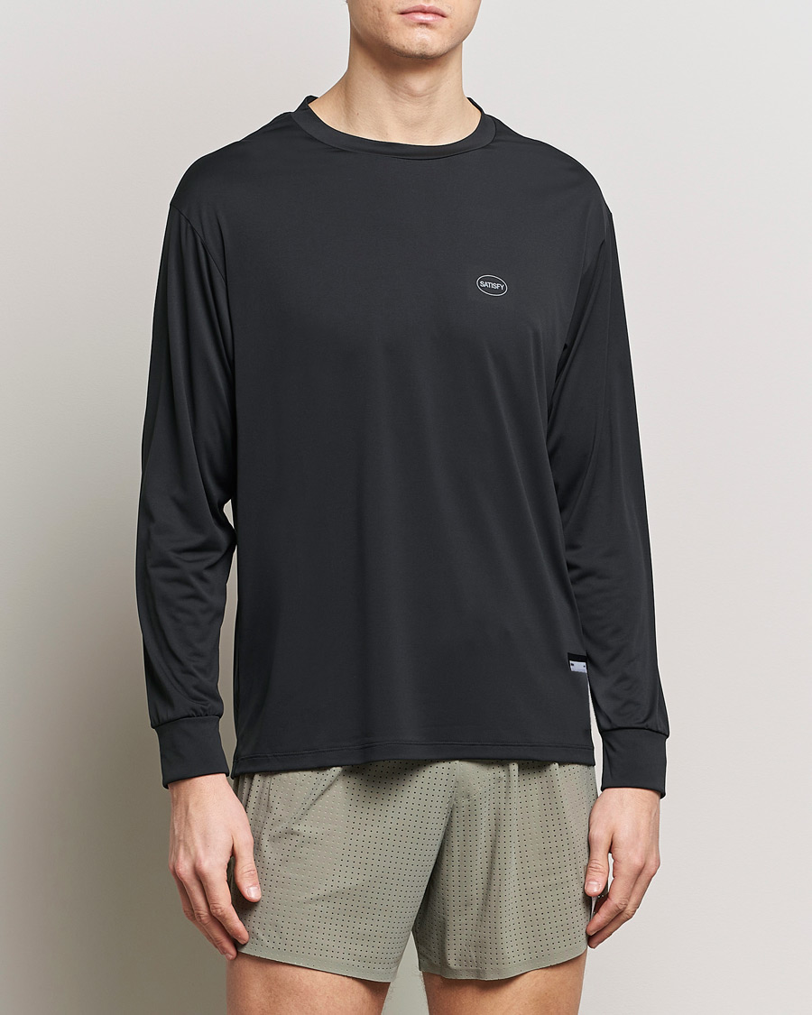 Herre | Afdelinger | Satisfy | AuraLite Long Sleeve T-Shirt Black