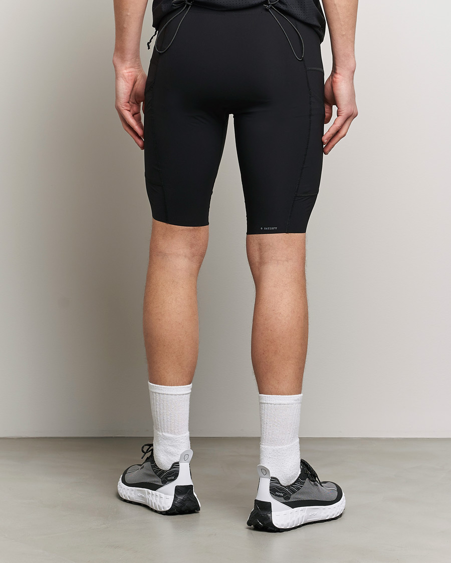 Herre | Shorts | Satisfy | Justice Cargo 9 Inch Half Tights Black