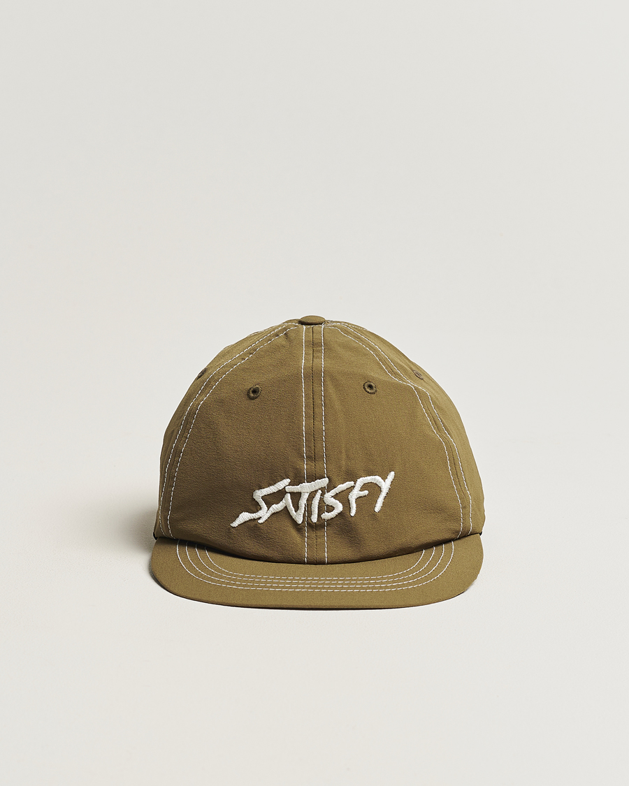 Herre | Satisfy PeaceShell Running Cap Oil Green | Satisfy | PeaceShell Running Cap Oil Green