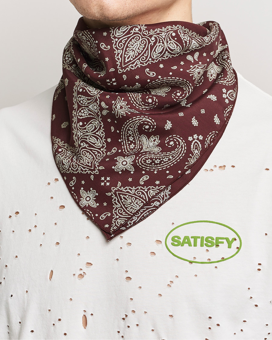 Herre | Tilbehør | Satisfy | Japanese Rayon Bandana Mahogany