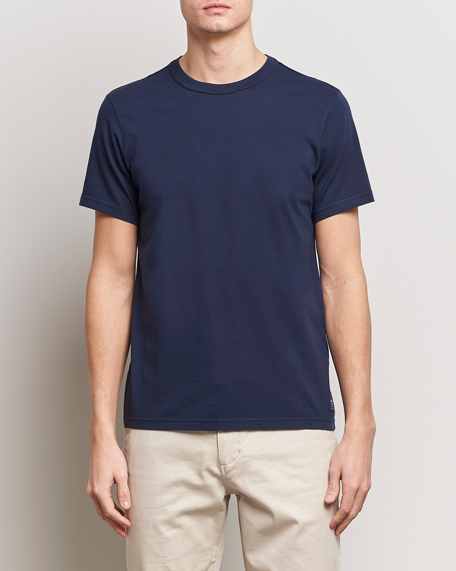 Herre | T-Shirts | Dockers | Original Cotton T-Shirt Navy
