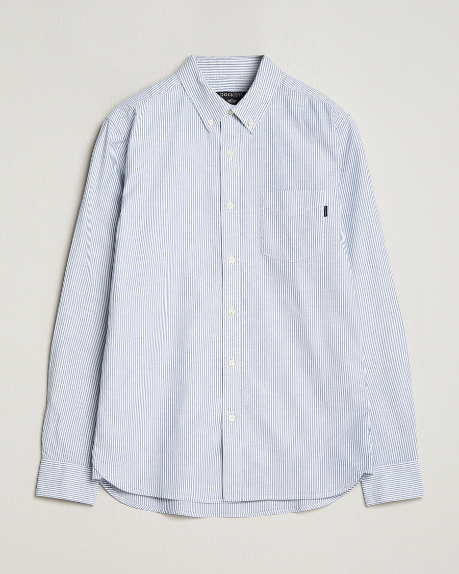 Herre |  | Dockers | Cotton Stretch Oxford Shirt Bengal Stripe