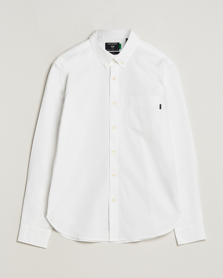 Herre |  | Dockers | Cotton Stretch Oxford Shirt Paperwhite