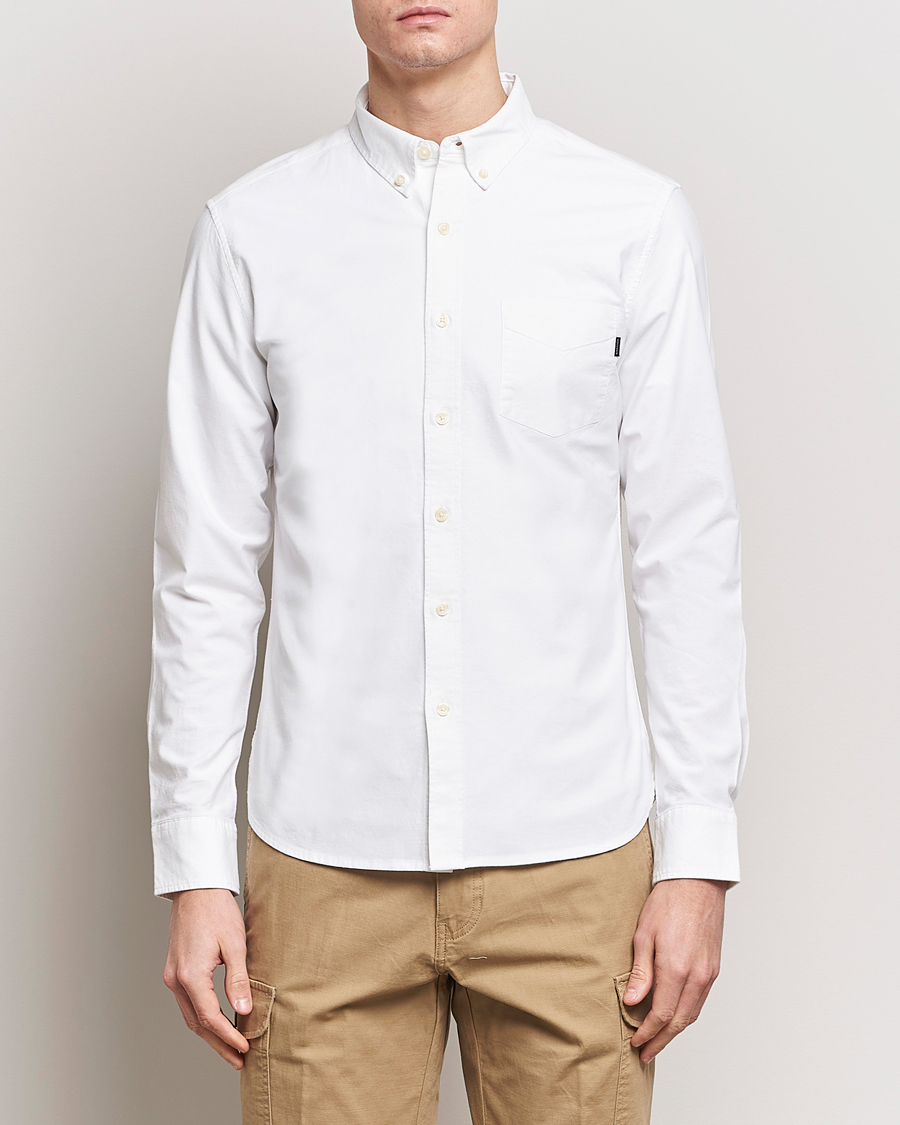 Herre |  | Dockers | Cotton Stretch Oxford Shirt Paper White
