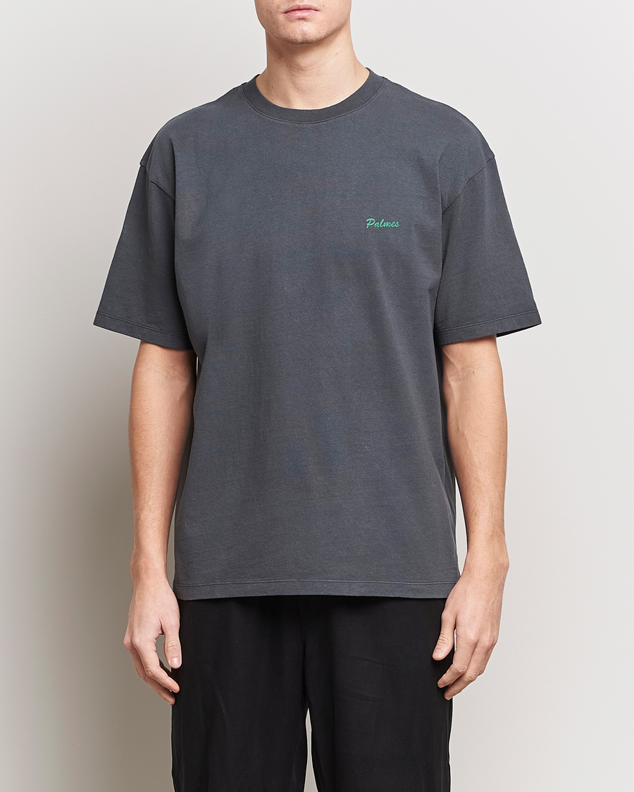 Herre | Tøj | Palmes | Dyed T-Shirt Washed Grey