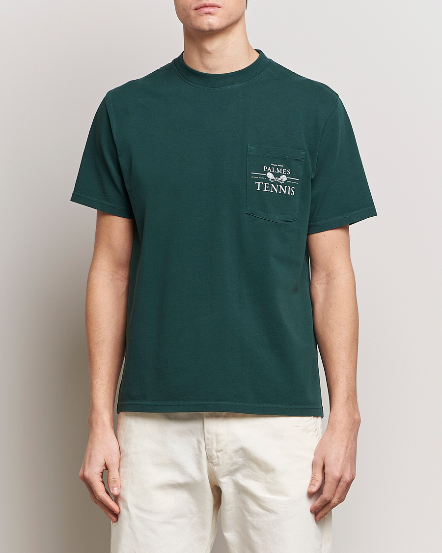 Herre | Tøj | Palmes | Vichi Pocket T-Shirt Dark Green