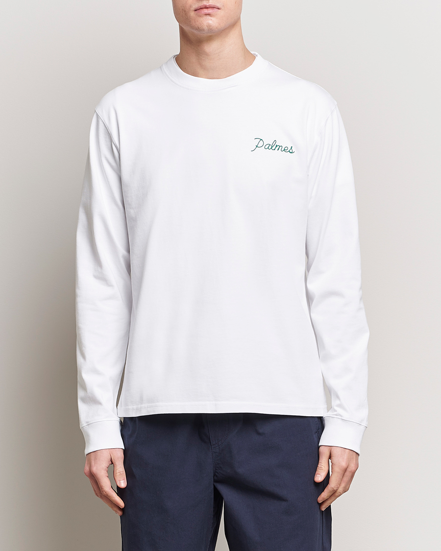 Herre | Tøj | Palmes | Sunset Long Sleeve T-Shirt White