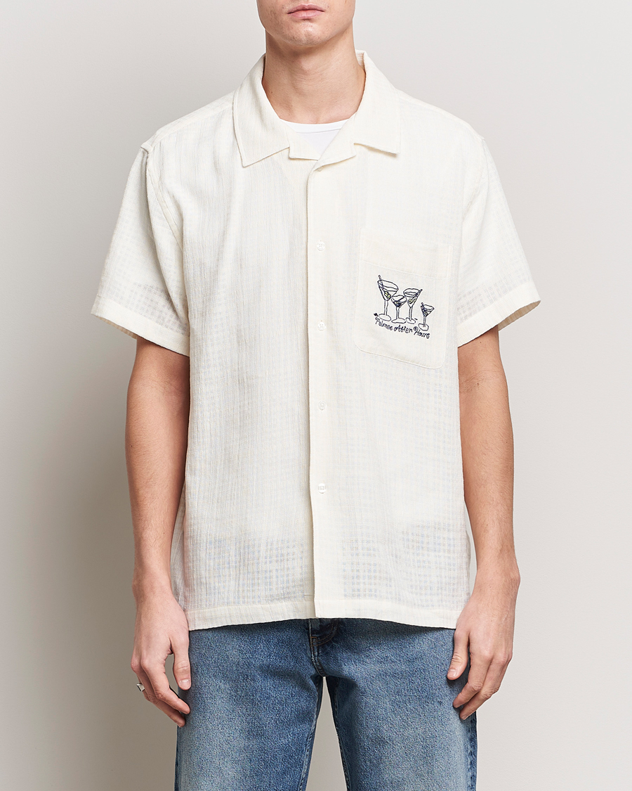 Herr |  | Palmes | Martini Short Sleeve Shirt Off White