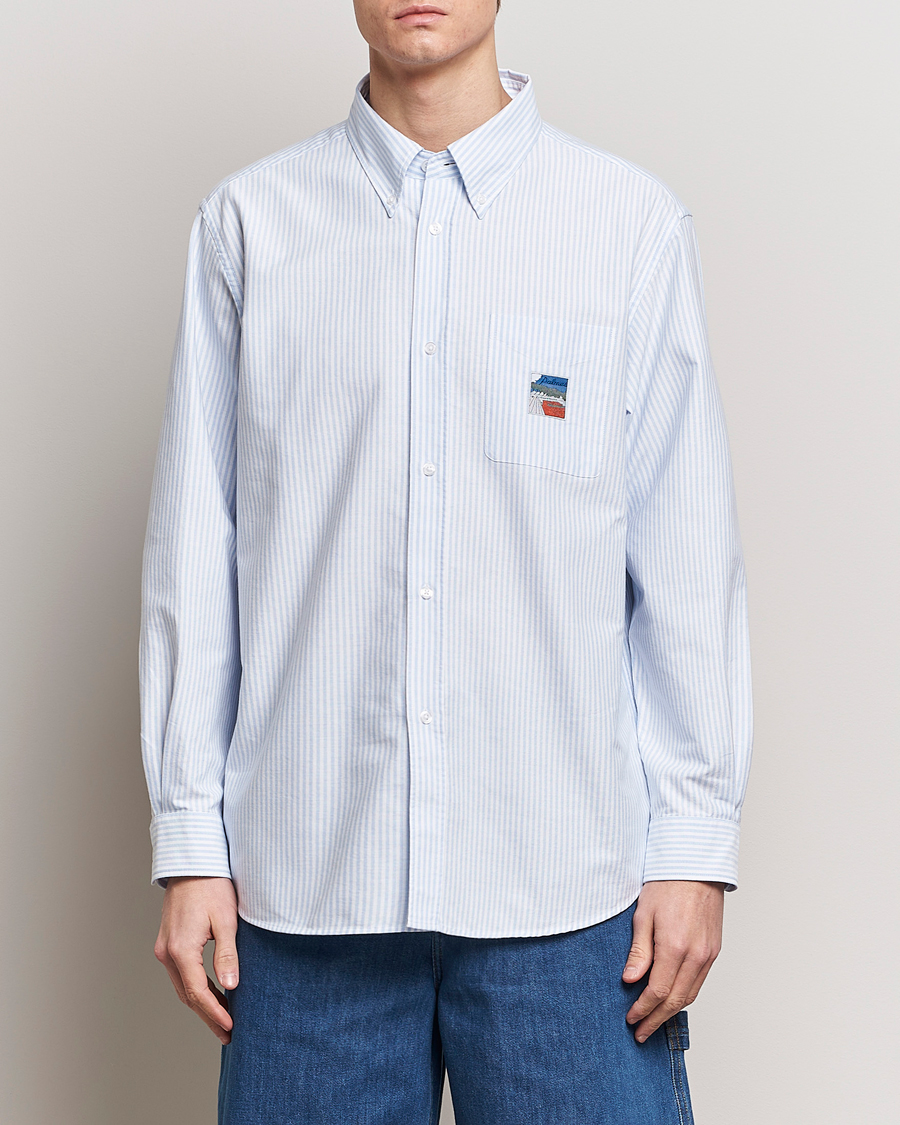 Herre | Oxfordskjorter | Palmes | Deuce Oxford Shirt Light Blue Stripe